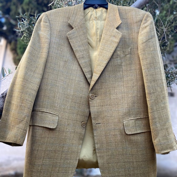 VTG Valentino Uomo🇮🇹Tweeded Silk/Linen/Wool Coat 40S - Picture 3 of 16